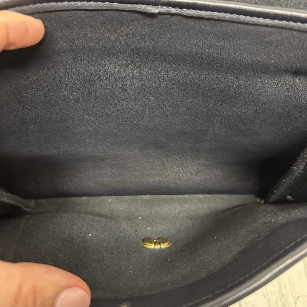 Womens Vintage Coach 9812 Dark Navy Handbag